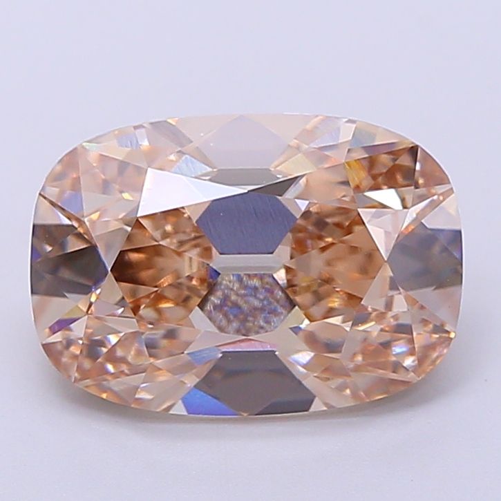 Cushion Fancy Light Brown Lab-grown Diamond 3.51ct VVS2 loose diamond