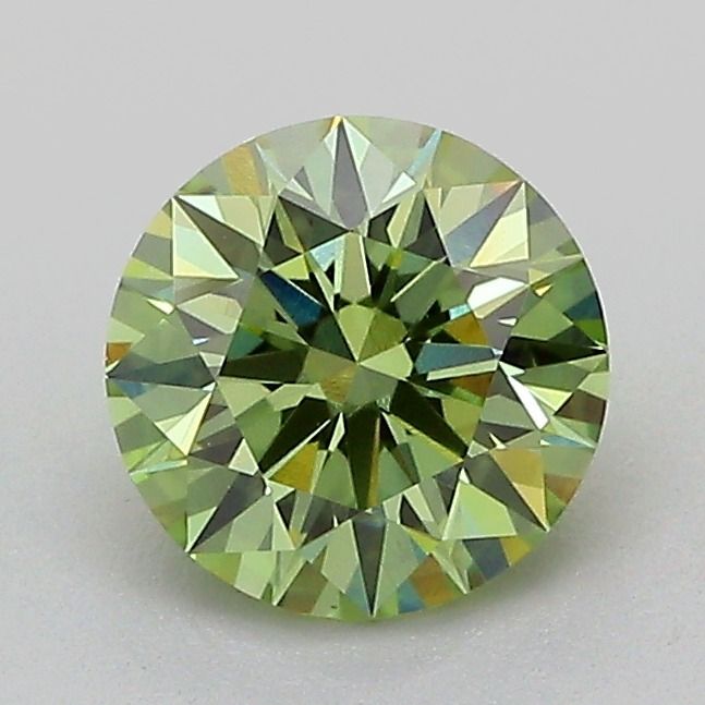Round Fancy Vivid Green Lab-grown Diamond 1.04ct VS1 loose diamond