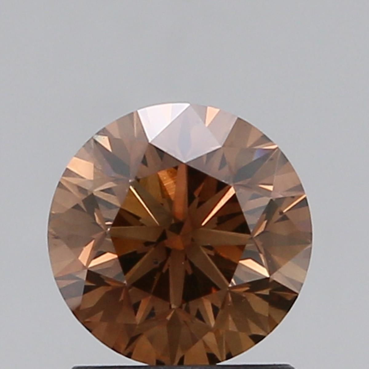 Round Fancy Dark Orangey Brown Natural Diamond 1.19ct VS2 loose diamond