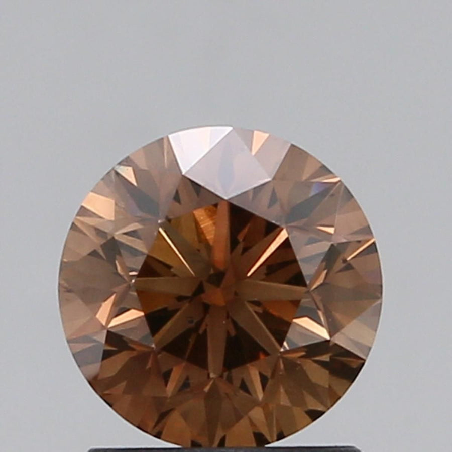 Round Fancy Dark Orangey Brown Natural Diamond 1.19ct VS2 loose diamond