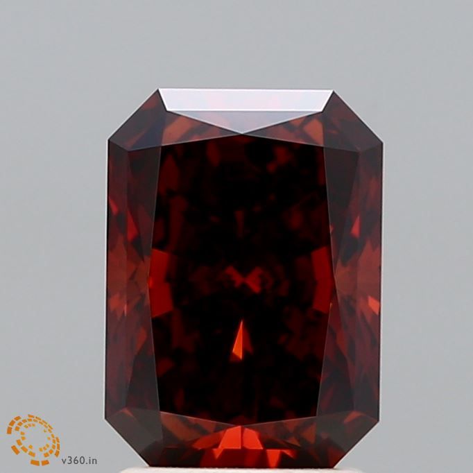 Radiant Fancy Deep Orange Lab-grown Diamond 2ct VVS2 loose diamond