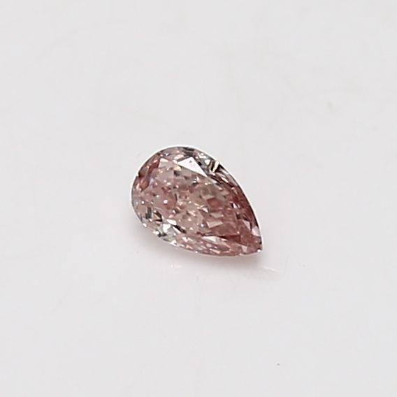 Pear Fancy Brownish Pink Natural Diamond 0.15ct VS2 loose diamond