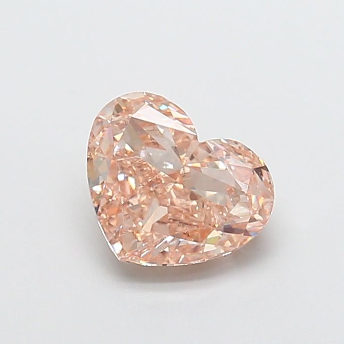 Heart Fancy Light Brown Lab-grown Diamond 2ct VS2 loose diamond