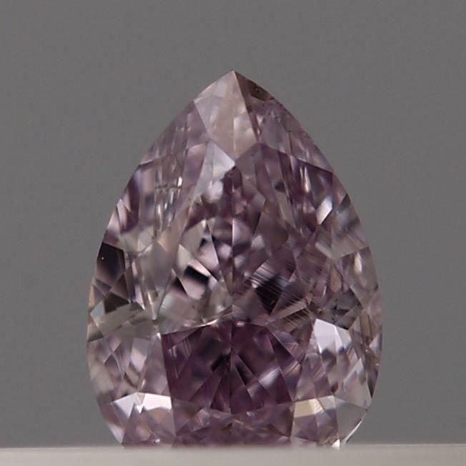 Pear Fancy Pink Purple Natural Diamond 0.17ct SI2 loose diamond