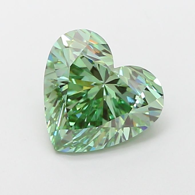 Heart Fancy Vivid Green Lab-grown Diamond 3.01ct VS1 loose diamond