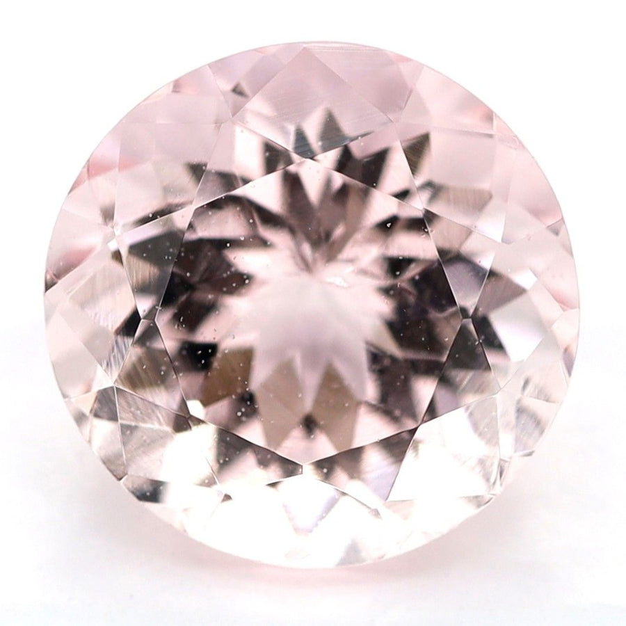 Round Pink Morganite 2.86ct loose gemstone