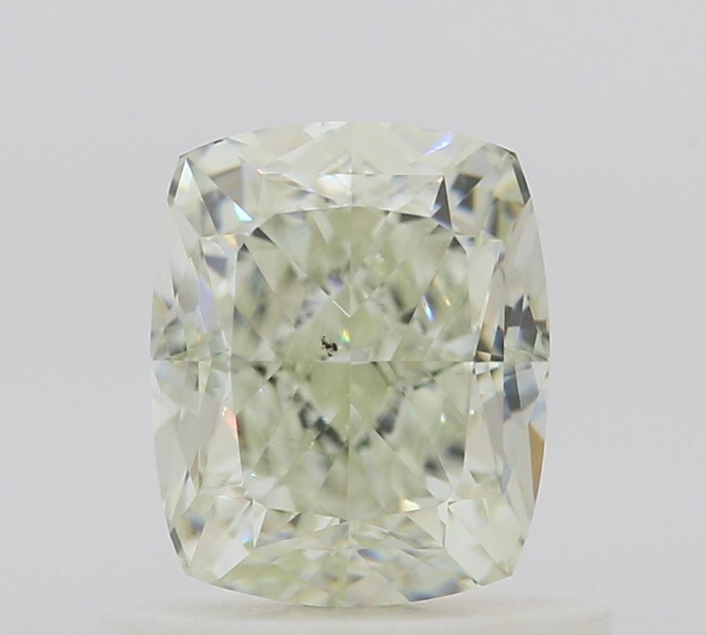 Cushion Fancy Light Yellow Green Natural Diamond 0.82ct VS2 loose diamond