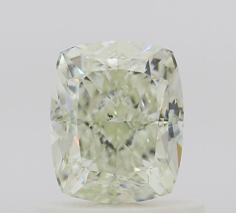 Cushion Fancy Light Yellow Green Natural Diamond 0.82ct VS2 loose diamond