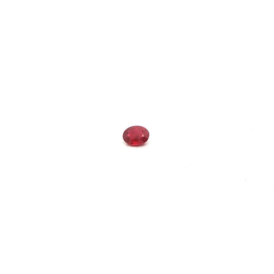 Oval Red Ruby 0.39ct loose gemstone