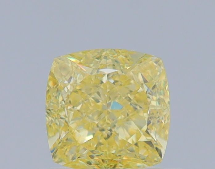 Cushion Fancy Intense Yellow Natural Diamond 0.81ct VS1 loose diamond