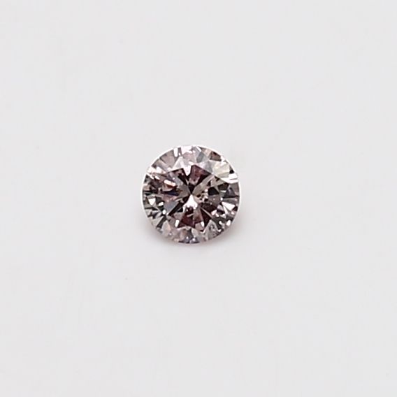 Round Fancy Brownish Pink Natural Diamond 0.07ct I1 loose diamond
