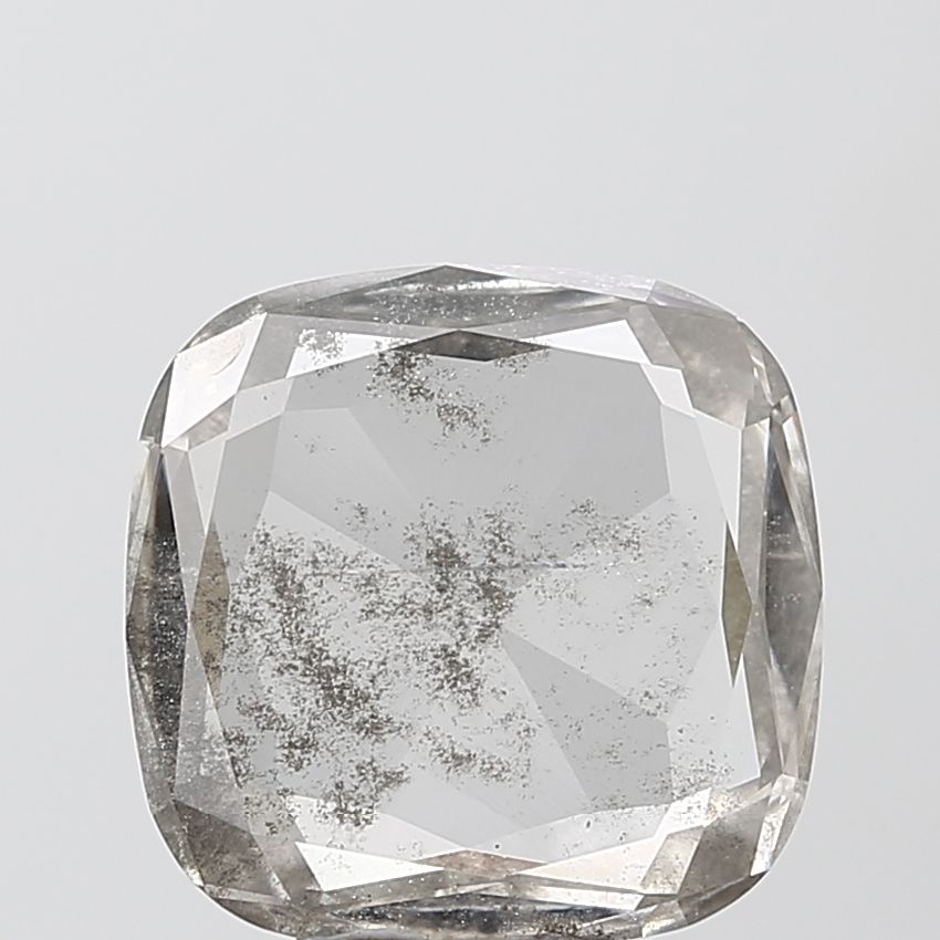 Cushion Salt And Pepper Lab-grown Diamond 2.96ct I1 loose diamond