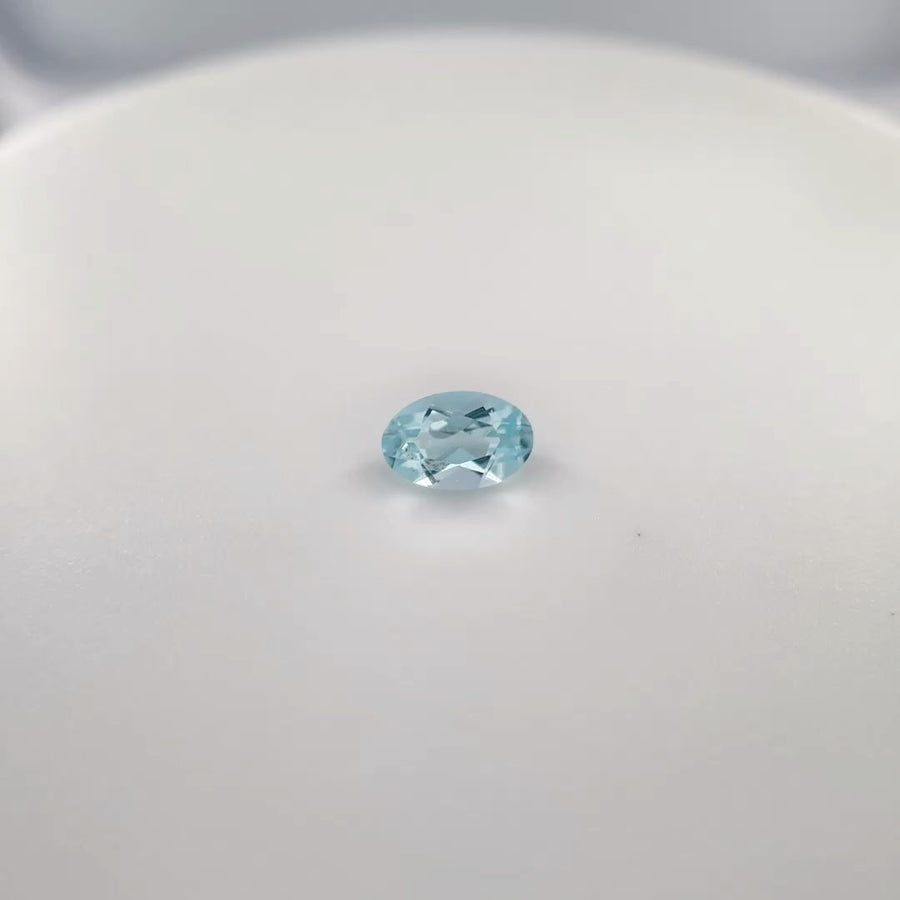 Oval Blue Aquamarine 0.57ct loose gemstone