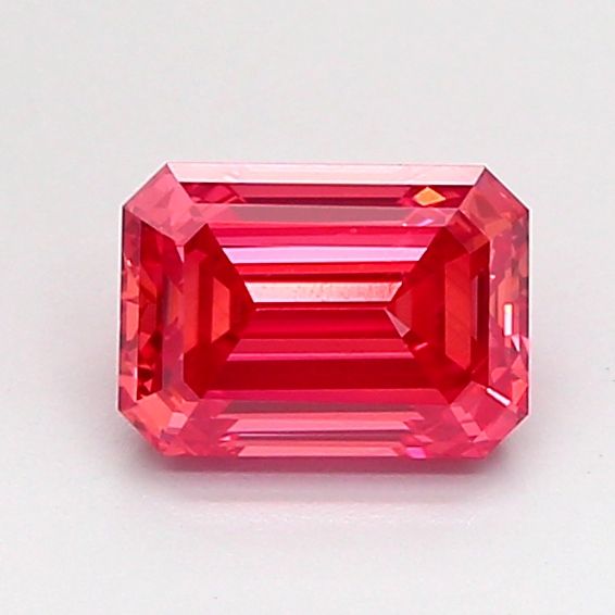 Emerald Fancy Vivid Red Lab-grown Diamond 0.91ct VS1 loose diamond