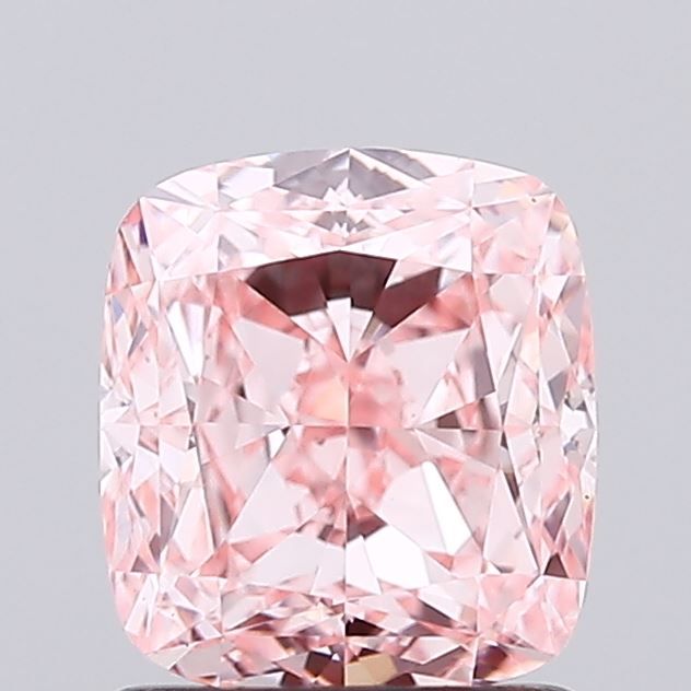 Cushion Fancy Vivid Pink Lab-grown Diamond 1.54ct VS1 loose diamond