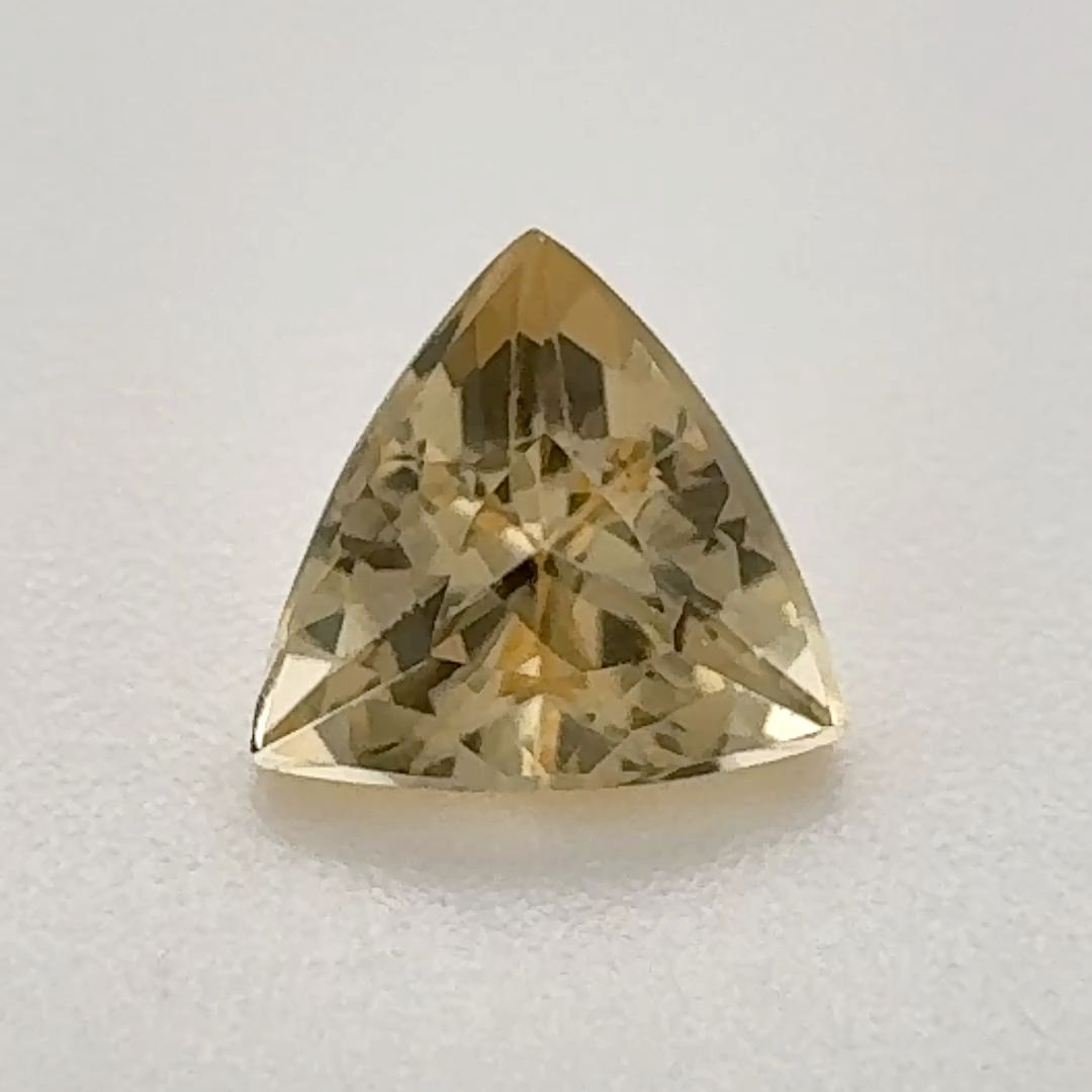 Trilliant Yellow Topaz 0.935ct loose gemstone