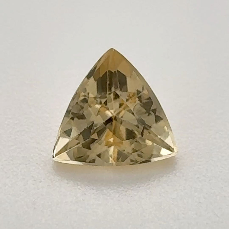 Trilliant Yellow Topaz 0.935ct loose gemstone