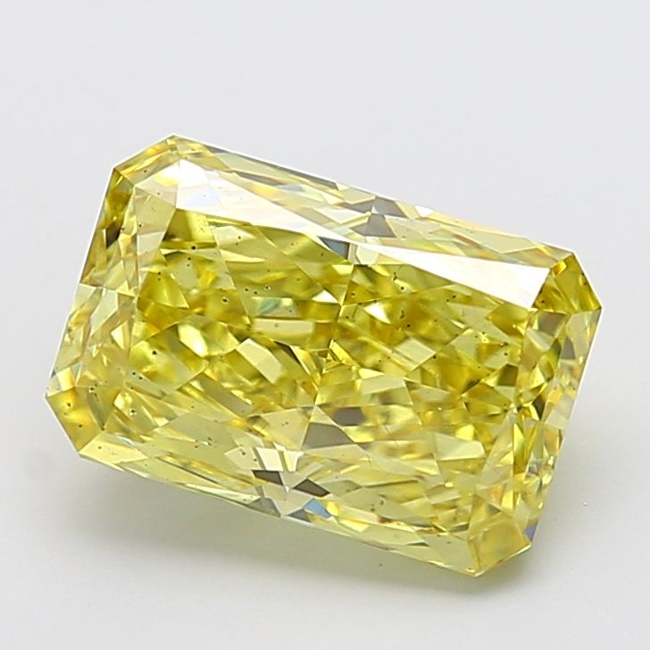 Radiant Fancy Intense Yellow Lab-grown Diamond 5.03ct VS2 loose diamond