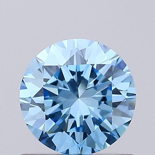 Round Fancy Vivid Blue Lab-grown Diamond 0.79ct VVS2 loose diamond
