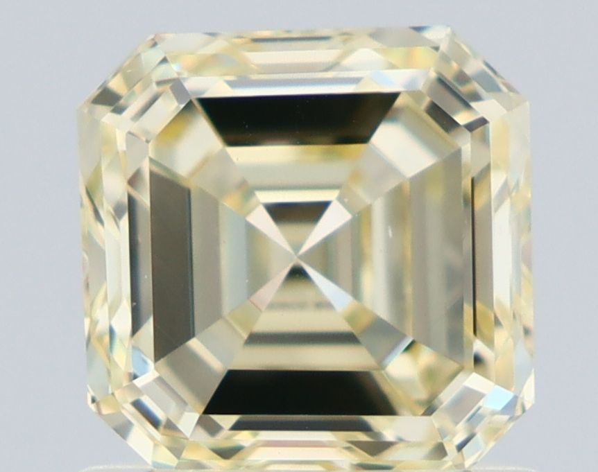 Square Emerald Fancy Light Yellow Natural Diamond 1.01ct VS1 loose diamond