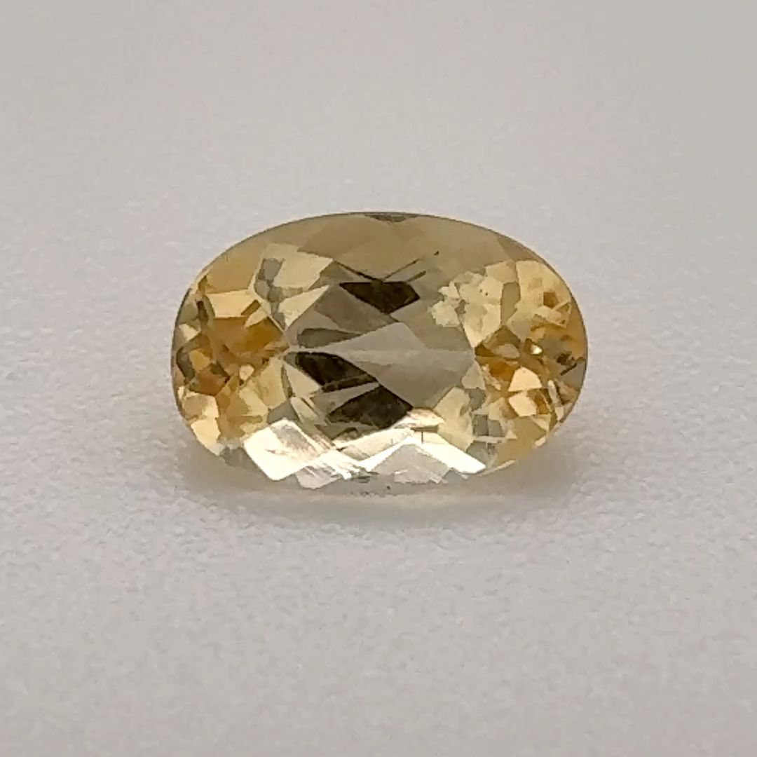 Oval Yellow Topaz 0.66ct loose gemstone