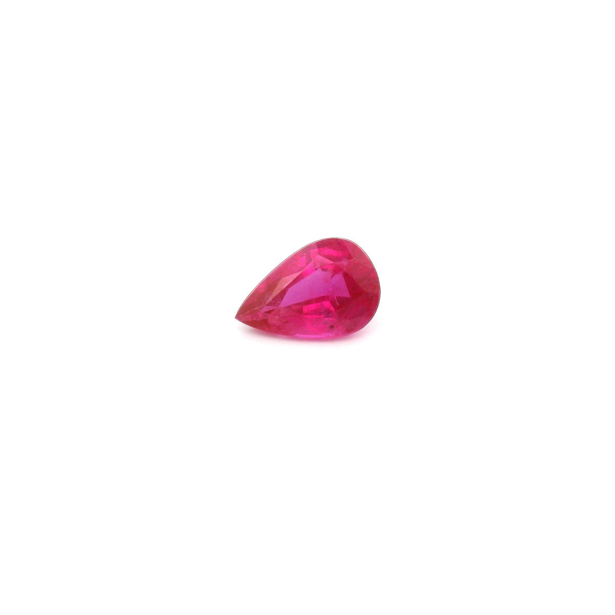 Pear Red Ruby 0.49ct loose gemstone
