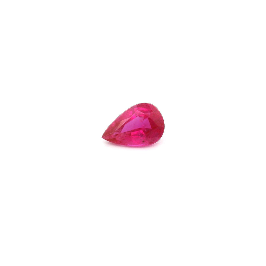 Pear Red Ruby 0.49ct loose gemstone
