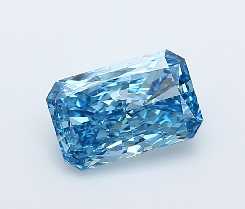 Radiant Fancy Vivid Blue Lab-grown Diamond 1.6ct VS2 loose diamond