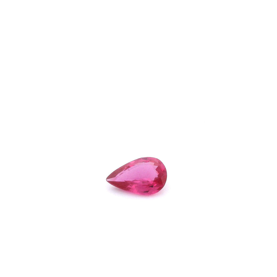 Pear Red Ruby 0.31ct loose gemstone