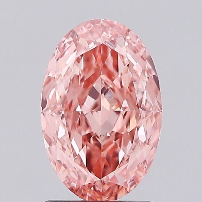 Oval Fancy Vivid Pink Lab-grown Diamond 2.03ct VS1 loose diamond