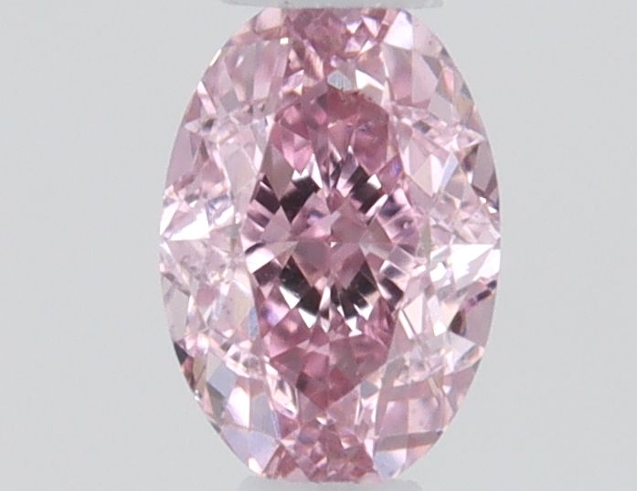 Oval Fancy Intense Pink Natural Diamond 0.11ct loose diamond