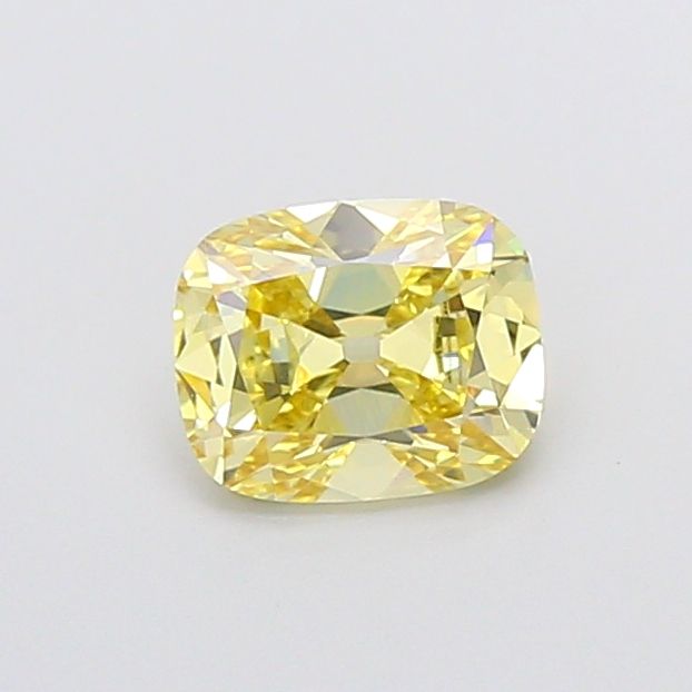 Cushion Fancy Intense Yellow Lab-grown Diamond 1.08ct VVS2 loose diamond