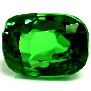 Cushion Green Garnet 1ct loose gemstone