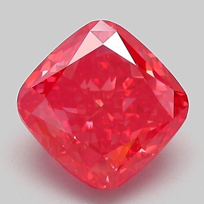 Cushion Fancy Vivid Red Lab-grown Diamond 2.06ct VVS2 loose diamond
