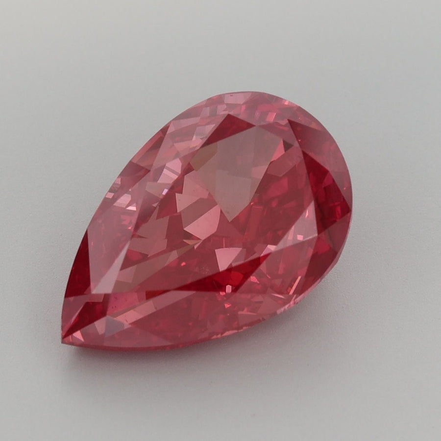Pear Fancy Vivid Red Lab-grown Diamond 4.92ct VS1 loose diamond