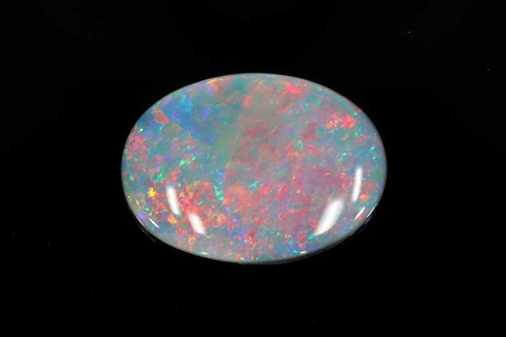 Oval Multi_color Opal 1.93ct loose gemstone