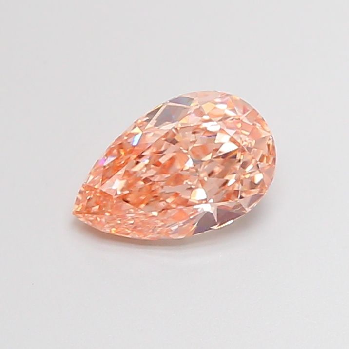 Pear Fancy Light Orangey Brown Lab-grown Diamond 1.37ct VS1 loose diamond