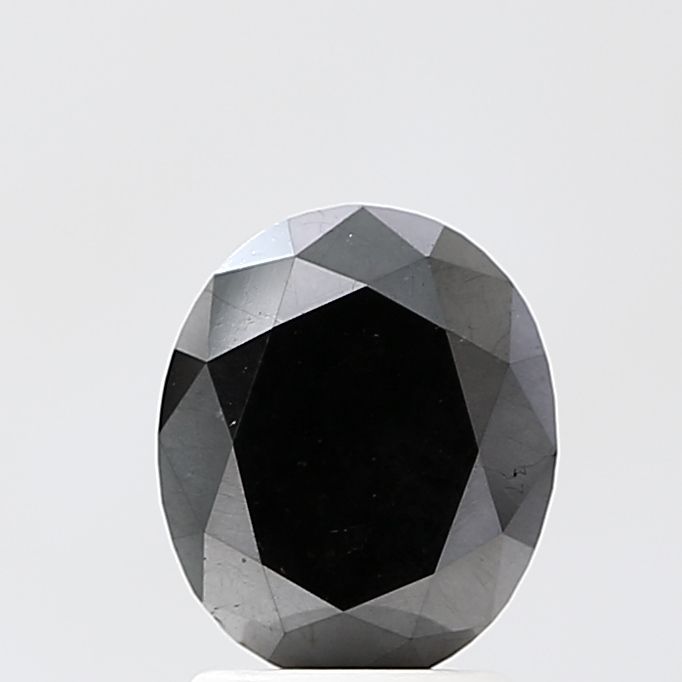 Oval Black Natural Diamond 2.14ct VVS2 loose diamond