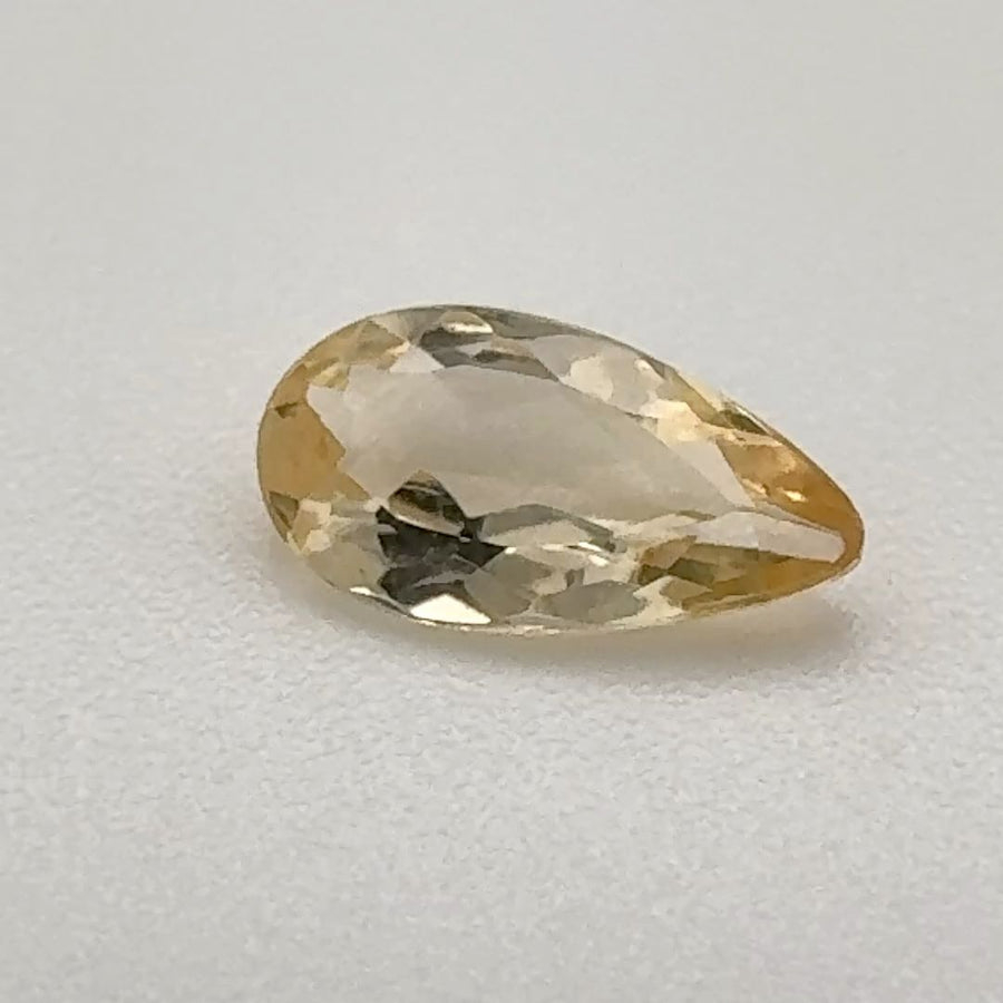 Pear Yellow Topaz 0.615ct loose gemstone
