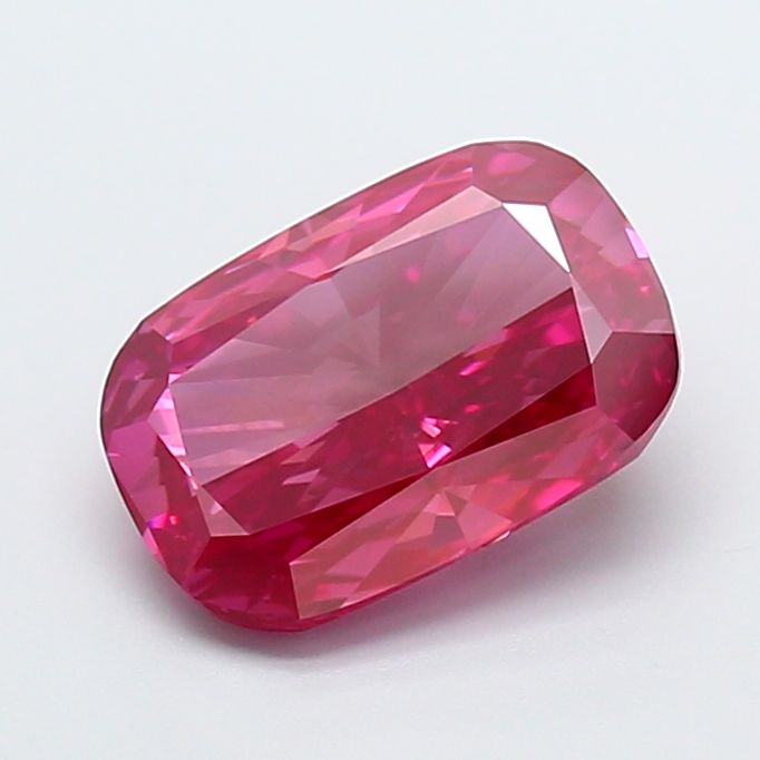 Cushion Fancy Vivid Red Lab-grown Diamond 3.5ct VVS2 loose diamond