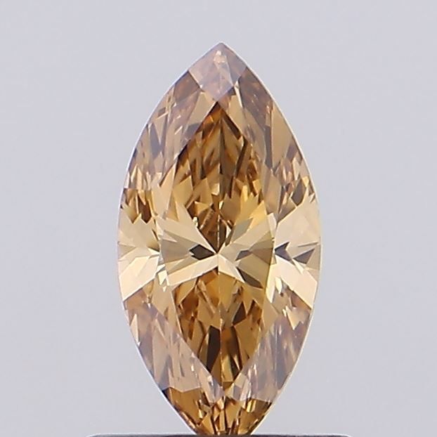 Marquise Fancy Brown Lab-grown Diamond 0.51ct VVS2 loose diamond