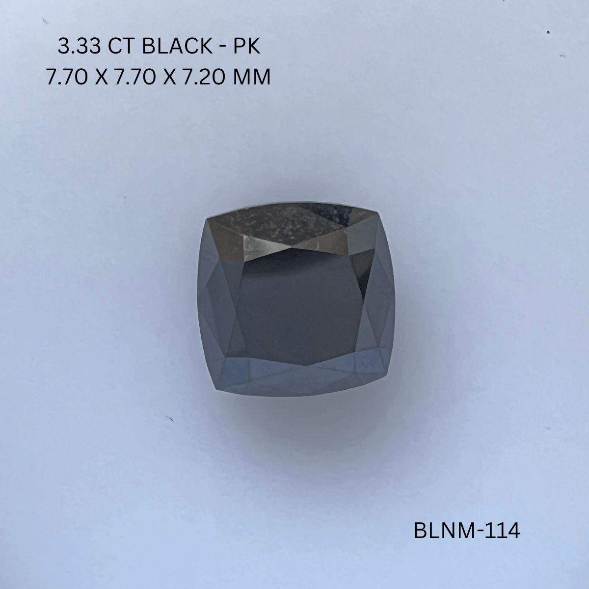 Cushion Black Natural Diamond 3.33ct I1 loose diamond