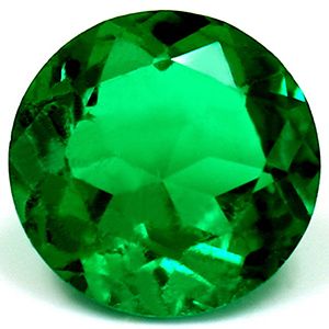 Round Green Emerald 0.71ct loose gemstone
