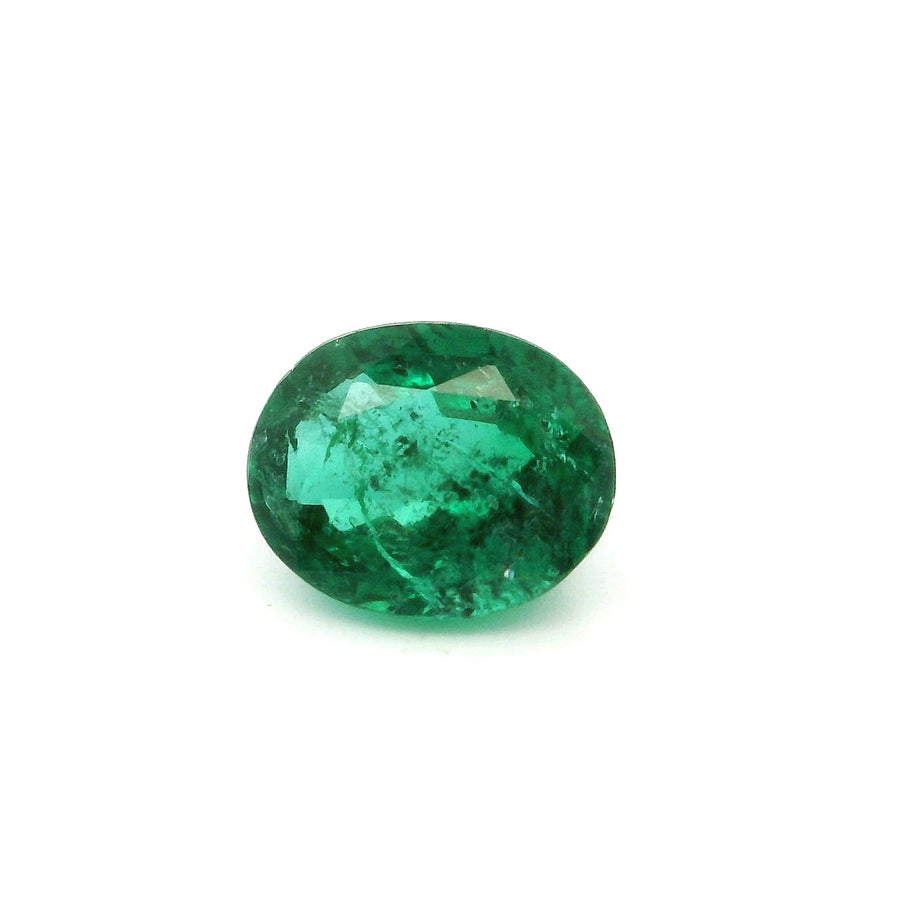 Oval Green Emerald 0.68ct loose gemstone