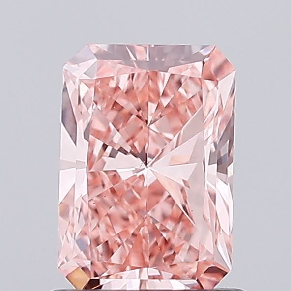 Radiant Fancy Vivid Pink Lab-grown Diamond 0.97ct VS1 loose diamond
