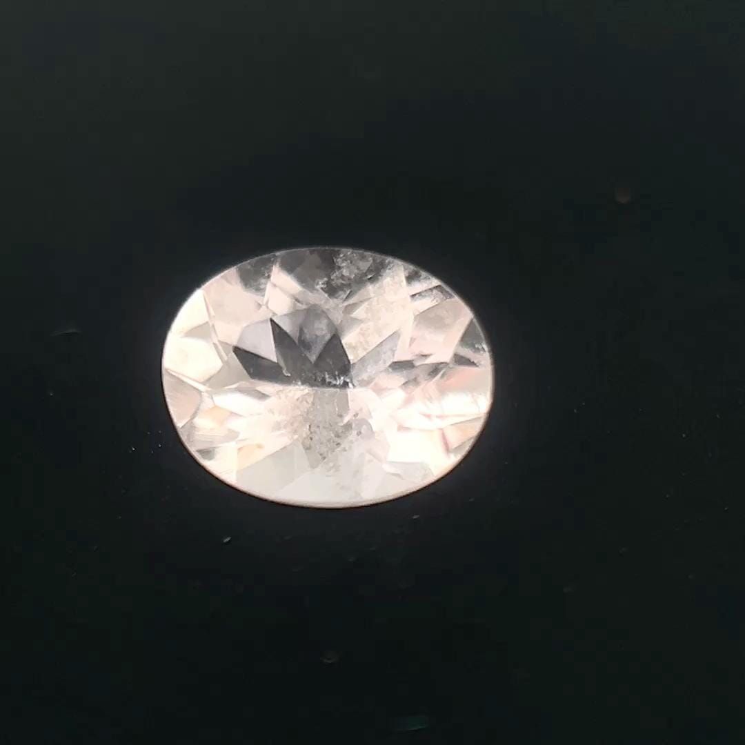Oval Pink Morganite 0.635ct loose gemstone