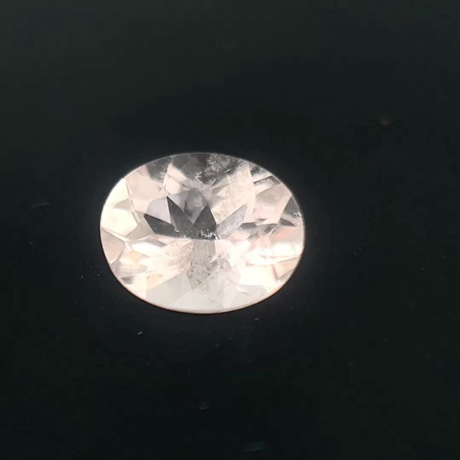 Oval Pink Morganite 0.635ct loose gemstone