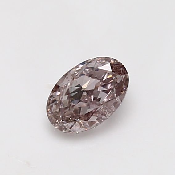 Oval Fancy Brownish Pink Natural Diamond 0.53ct I1 loose diamond