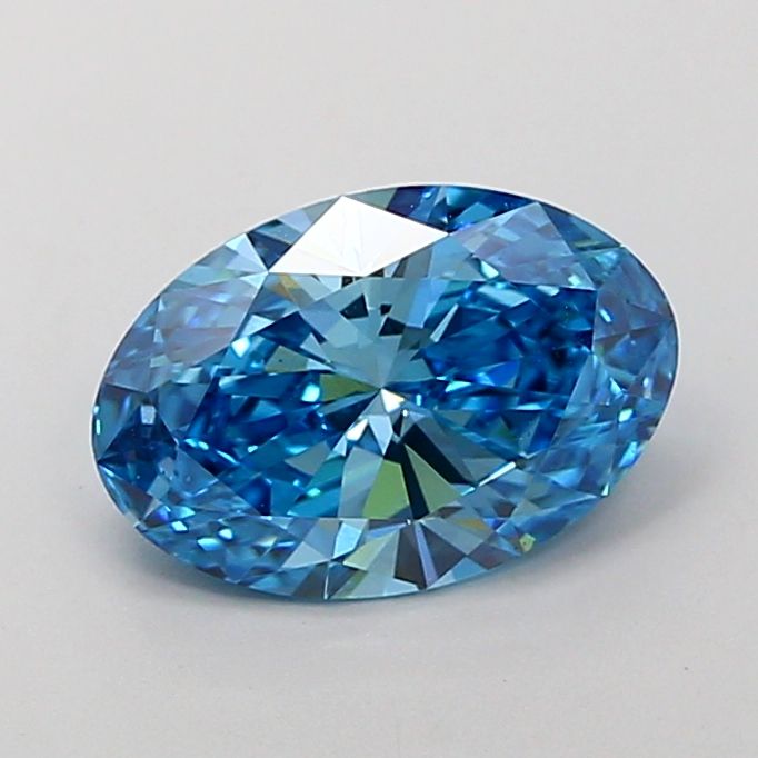 Oval Fancy Vivid Blue Lab-grown Diamond 2.01ct VS1 loose diamond