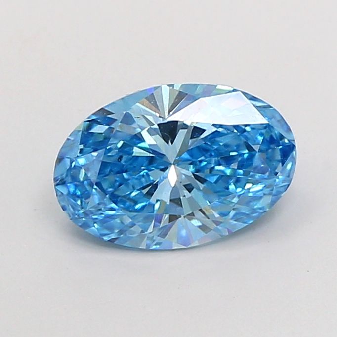 Oval Fancy Vivid Blue Lab-grown Diamond 1.51ct VVS2 loose diamond